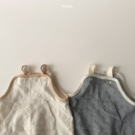 amigo/46. embo dot overalls  XS-XL