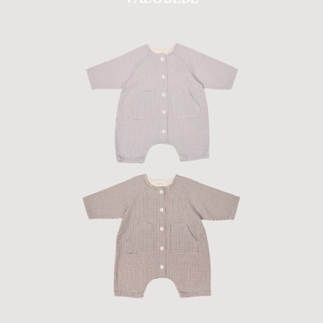 valubebe/27. check jump suit 6M-18M