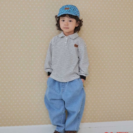 tinyhiker/20. collar stripe T-shirt XS-XL