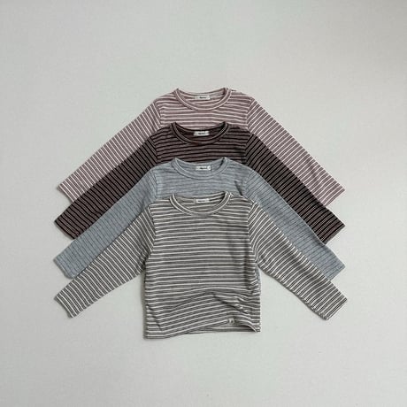 digreen/9. stripe latte tee? S-2XL