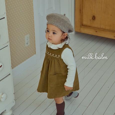 milkbalm/18. picot fril T-shirt XS-XL