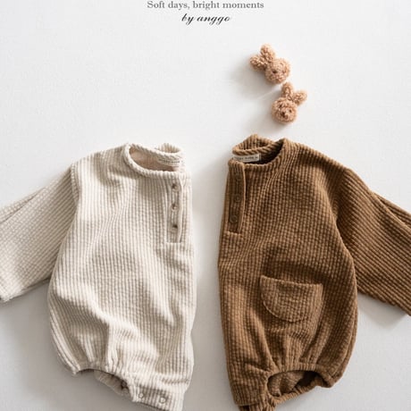 anggo/25. (bebe) croasan romper 6M-12M