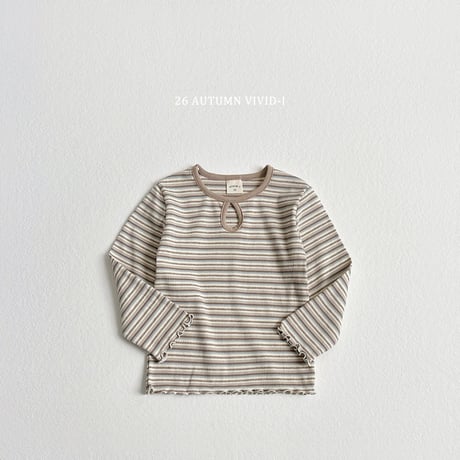 vividi/149. stripe T-shirt XS-XL
