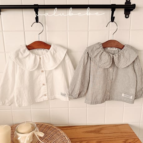 valubebe/66. enni big collar blouse 6M-S
