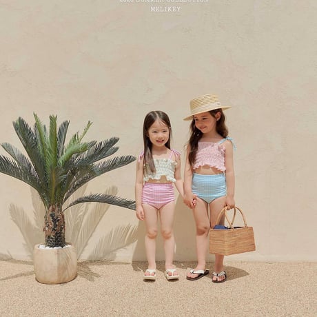 melikey/147. lilly check swim set S-JS