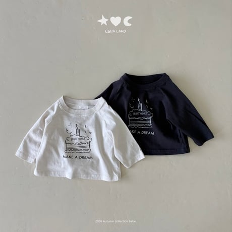 lalaland/56. b happy raglan T-shirt 6M-18M