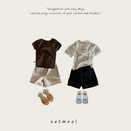 oatmeal/12. every day half pants XS-XL