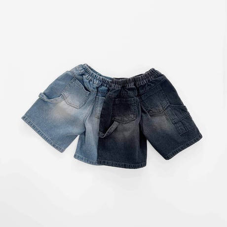 fromi/5. Carpenter half denim pants S-XL