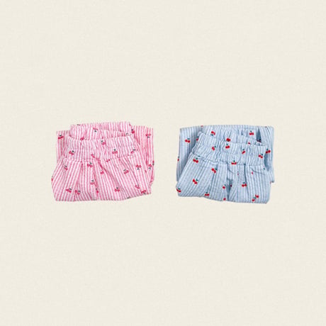 oottbebe/80. cherry stripe pants XS(1-2Y)-XL(6-7Y)
