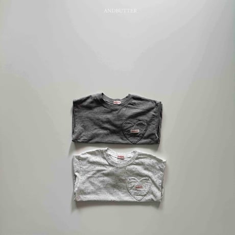 andbutter/40. Heart pocket Tee JS-JM