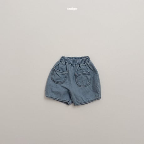 amigo/17. round denim pants XS-XL
