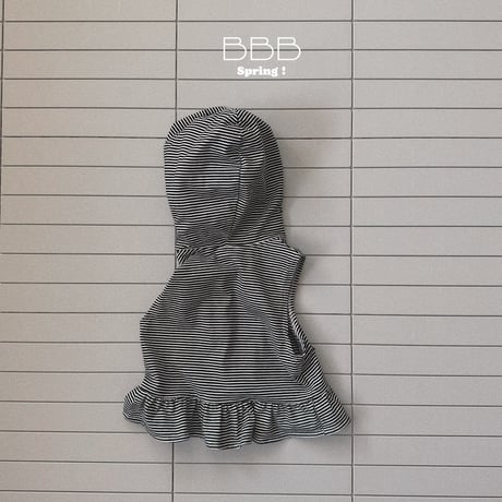 bellabambina/16. shirring hood vest XS-XL