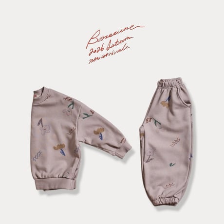 boneoune/96. flower jogger pants JS-JL