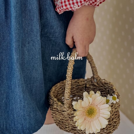 milkbalm/8. tulip denim one-piece XS-XL