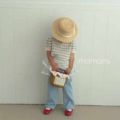 mamami/71. collar T-shirt XS-JS