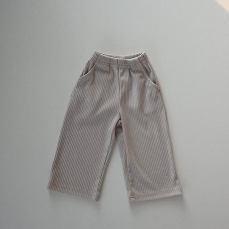 thebeige/24. SS Ribbed wide pants XXS-L