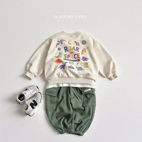 vividi/108. space dino man-to-man JS-JM