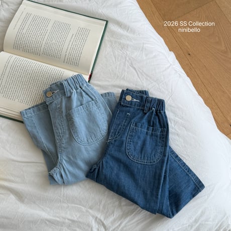 ninibello/113. aide denim pants XS-XL