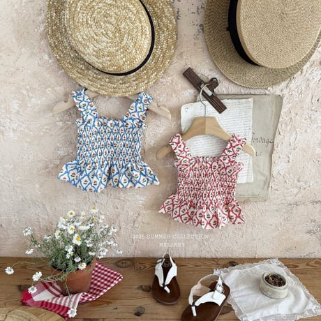 melikey/54. cherry ribbon turking blouse JS-JM