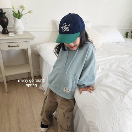 merrygoround/5. puffy embroidery hoody  XS-2XL