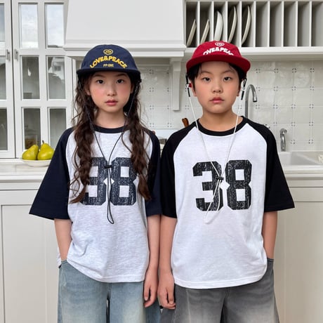 matilda/53. 38 two color raglan T-shirt 5-13