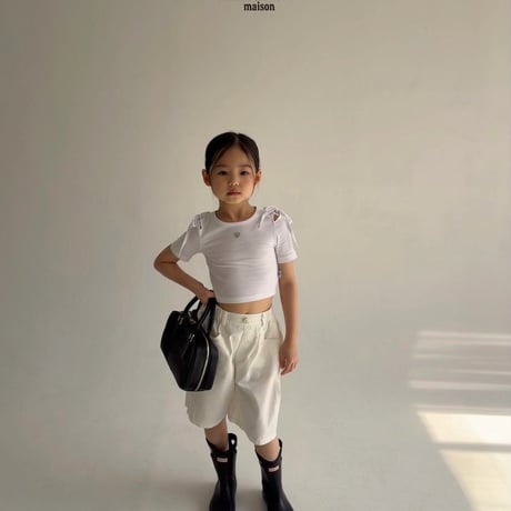 saintdoll/24. shoulder open T-shirt JS-JL