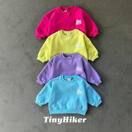 tinyhiker/21. tie embroidery man-to-man XS-XL