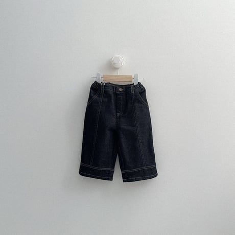 minirobe/26. Non-fade panel denim pants S-XL