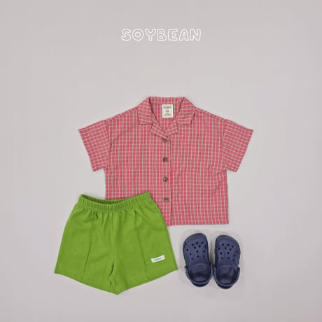 soybean/38. plan ) check hawaii shirt XS-XL