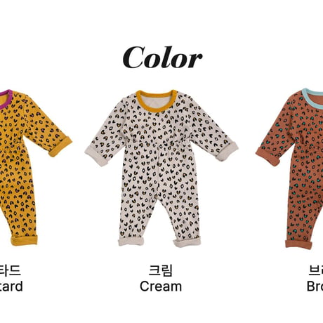 oottbebe/21. heart leopard inner wear XS(0-1Y)-XL(4-5Y)