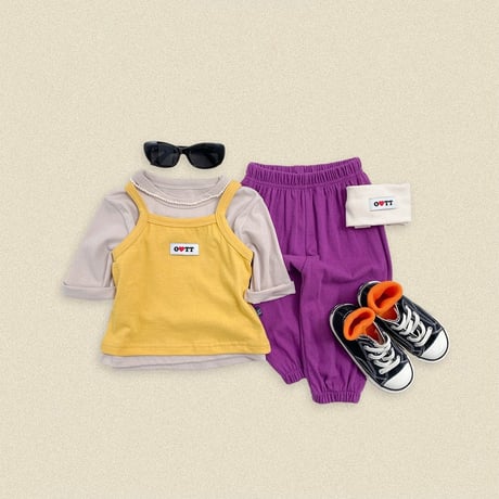 oottbebe/47. plan ) jelly mix gojangi pants XS(0-1Y)-XL(4-5Y)