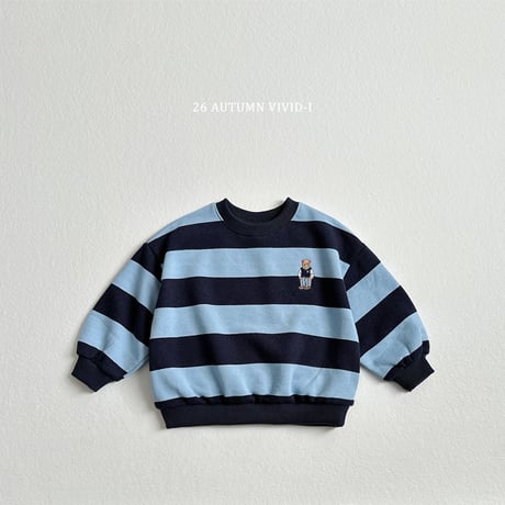 vividi/95. big bear embroidery man-to-man XS-XL