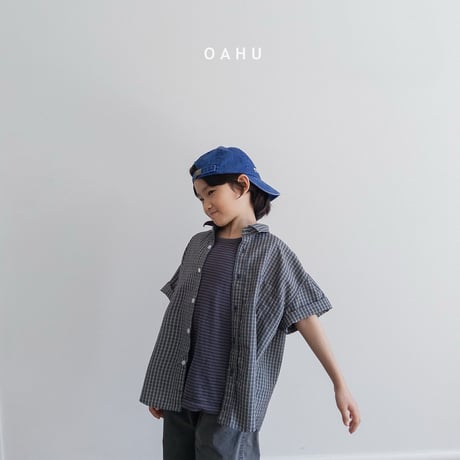 oahu/22. sheer check shirt JS-JXL