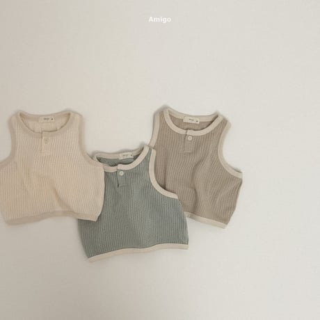 amigo/43. rain jagard sleeveless XS-XL
