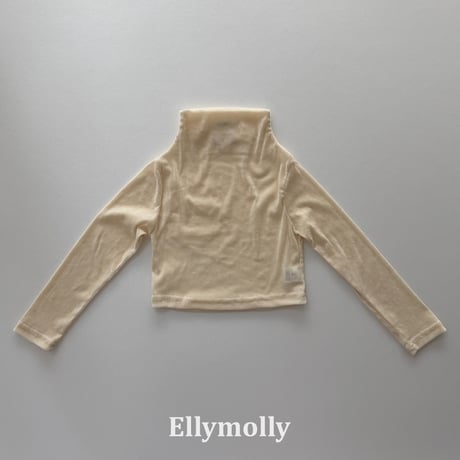 ellymolly/73. velvet mesh half pollar 5-11