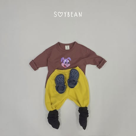 soybean/53. plan ) bunny Friend updown set XS-XL