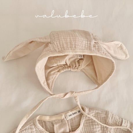 valubebe/45. rabbit two color bonnet hat FREE