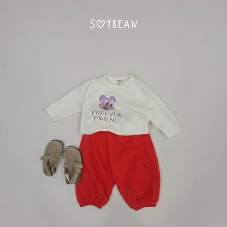 soybean/53. plan ) bunny Friend updown set XS-XL