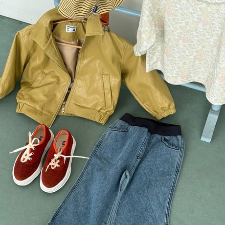 minimal/62. soft ledder jumper zipup JS-JM