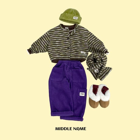 middlename/35. stripe cardigan S-XL