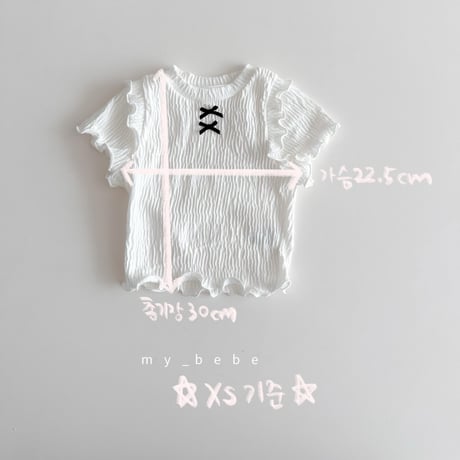 mybebe/19. double fril T-shirt XS-XL