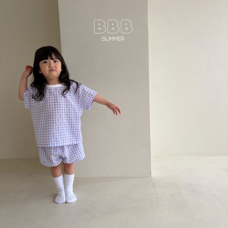 bellabambina/61. ( plan ) check two color set XS-XL