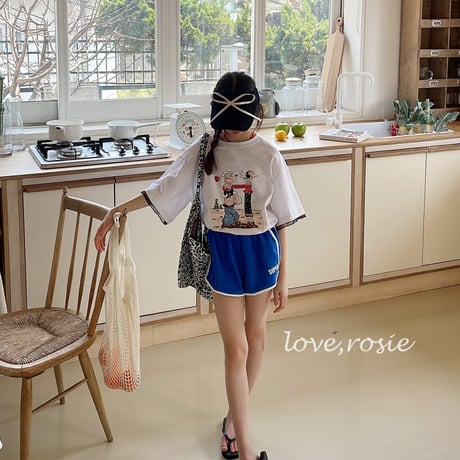 loverosie/96. lace boxy tee  2XL