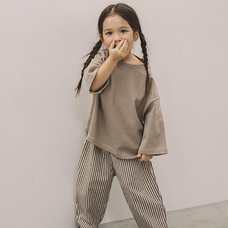 melmel/26. Striped hip pockets pants XXS-XL