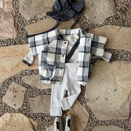 bebeholic/1. check jumper S(6-12M)-L(18M-24M)