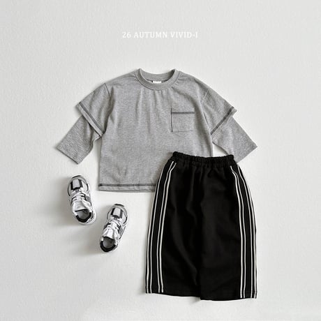 vividi/80. stitch rayerd T-shirt JS-JM