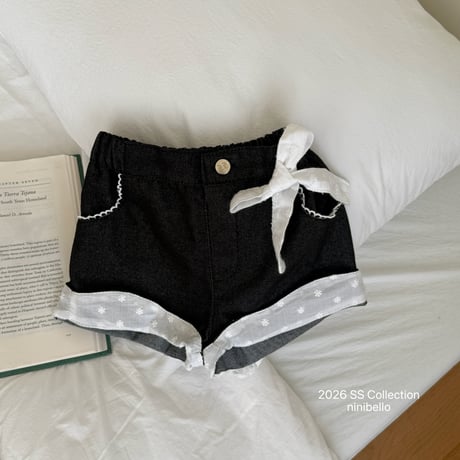 ninibello/111. half denim pants XS-XL
