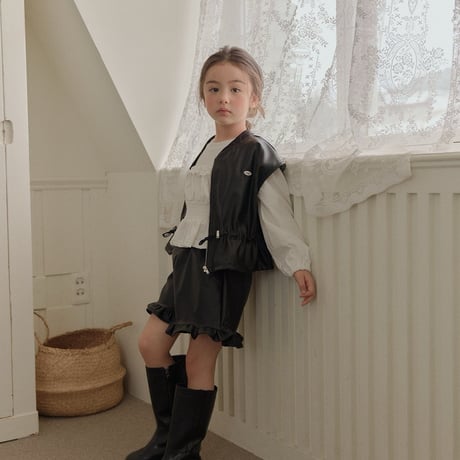 melikey/100. string ledder vest JS-JM