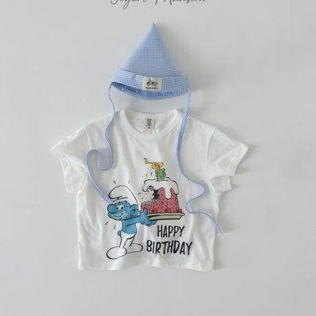 yogurtmansion/36. happy birthday T-shirt FREE(BEBE)