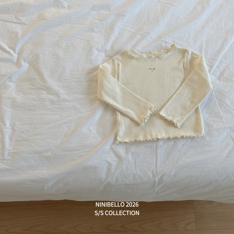ninibello/8. heart punching ailet T-shirt XS-XL